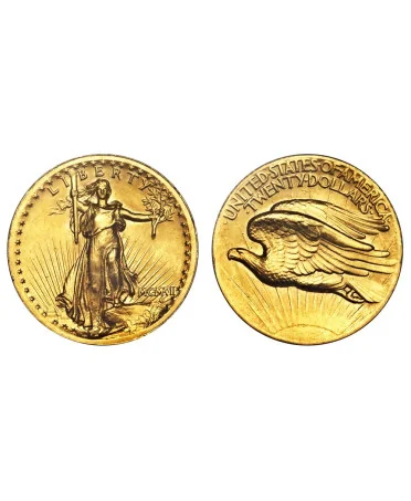 قطعة ذهبية عيار 20 دولاراً أمريكياً دوبل إيجل سانت غودينز متوفرة عبر الإنترنت وفي المتجر لدى VIRTU LUXURY