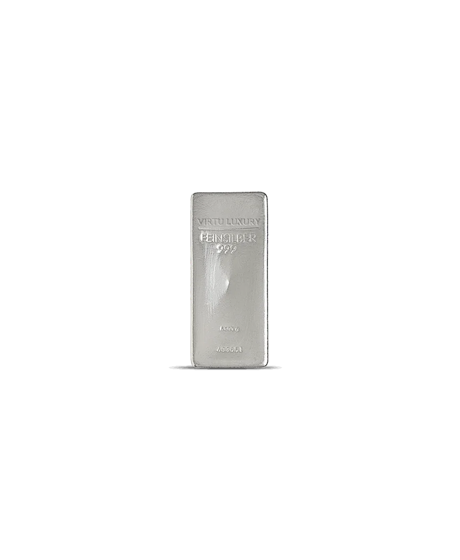 Lingot d'argent pur 24K d'un poids de 5KG disponible chez VIRTU LUXURY Lingot d'argent pur 24K d'un poids de 5KG disponible chez VIRTU LUXURY