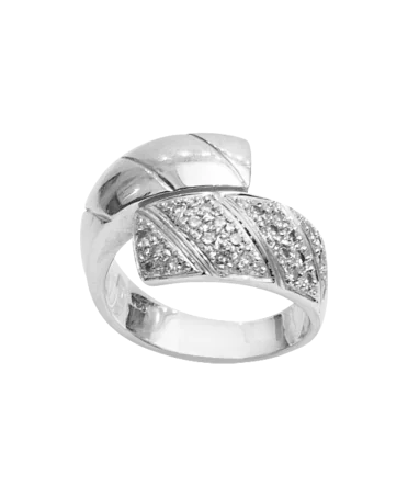 خاتم WHITE GOLD DIAMOND، خاتم جذاب وساحر مع ماساته.