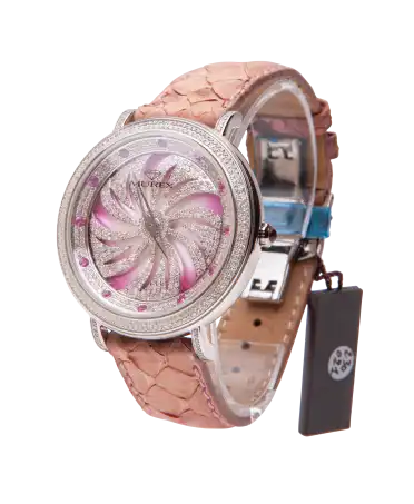 ساعة RSL925 Python بسوار ومزينة بأحجار كريمة. متوفرة لدى VIRTU LUXURY.