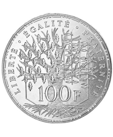 وجه 100 فرنك فضي